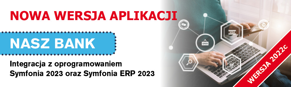 Banner reklamujący pojawienie się aplikacji Nasz Bank 2022c