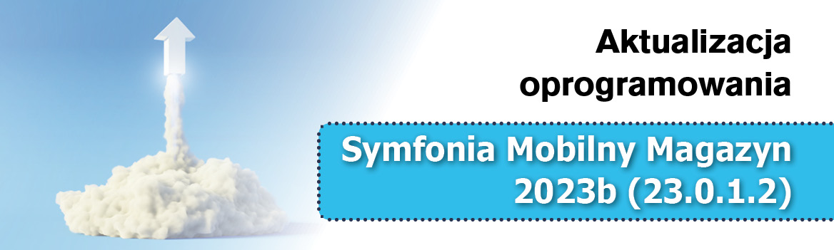 Banner reklamujący aktualizację Mobilnego Magazynu